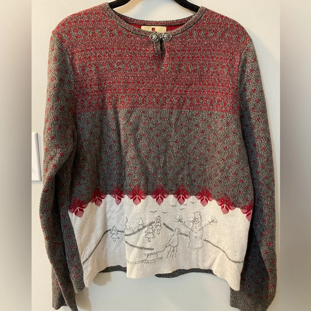 Woolrich Vintage Winter Holiday Lambswool & cotton Sweater size medium